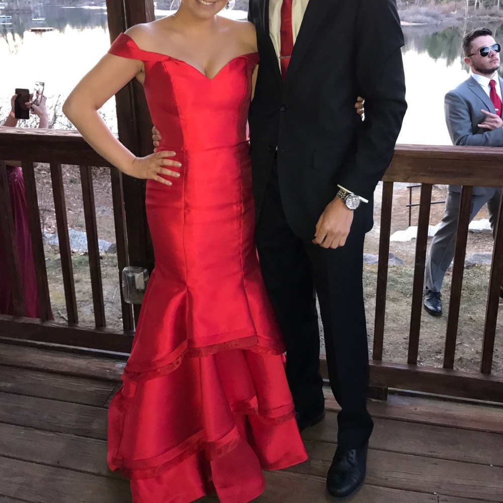 Red Jovani gown